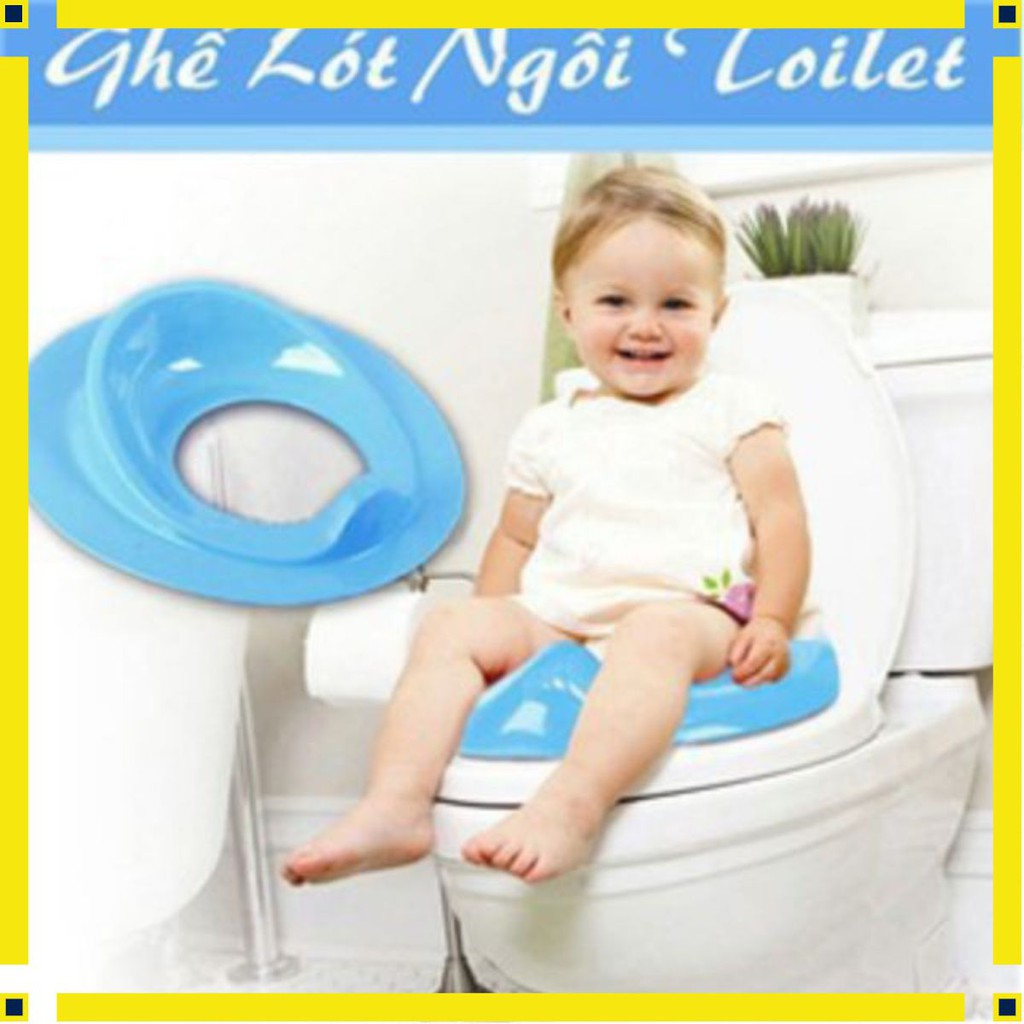 [Ảnh thật tự chụp] Ghế lót ngồi toilet cho bé yêu