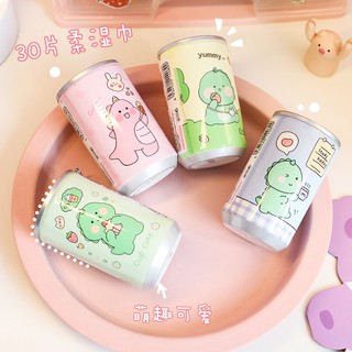 Set khăn giấy ướt dạng lon cute