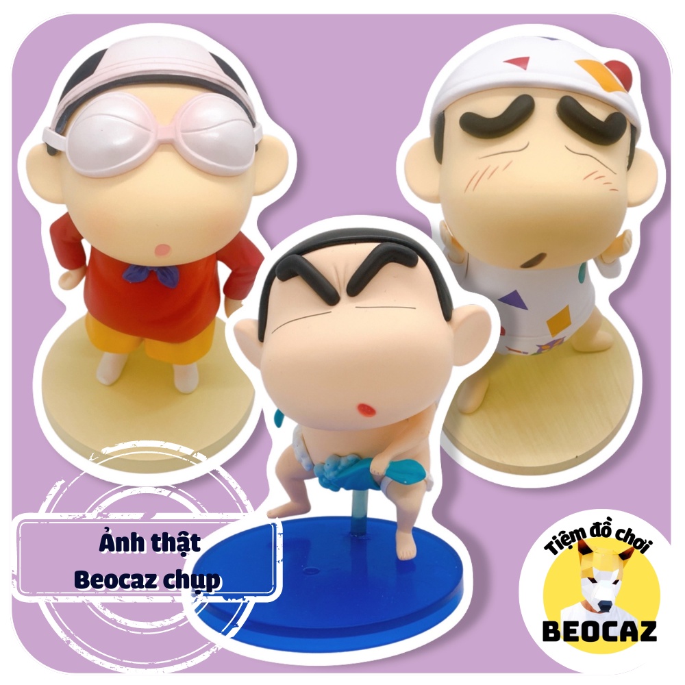 Mô hình Shin chan Cậu bé bút chì Shinosuke nghịch ngợm vui đùa mặc cosplay kem bánhdễ thương Đồ chơi Beocaz quà tặng