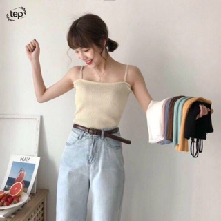 Áo 2 dây kép trơn mongtoghi