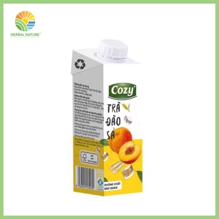 Trà đào sả cozy hộp 225ml