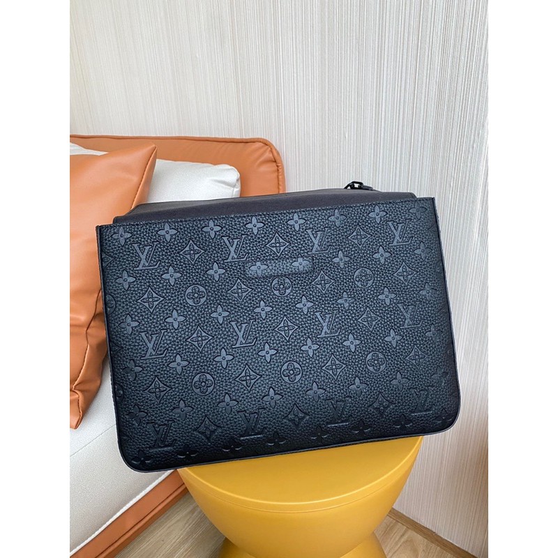 Clutch cầm tay cho nam bản to dày thương hiệu Louis Vuitton LV da thật cao cấp hàng vip 1-1