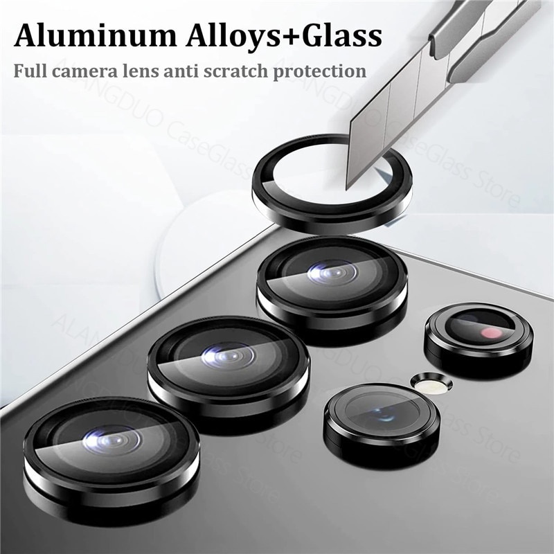 Bộ Kính Camera Samsung S23 Ultra, S22 Ultra Rời 5 Lens Chính Hãng Kuzoom - Dán Đẹp Như Chưa Dán, Tự Dán Siêu Dễ