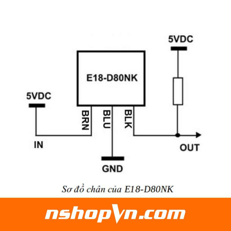 Cảm Biến Vật Cản Hồng Ngoại E18-D80NK