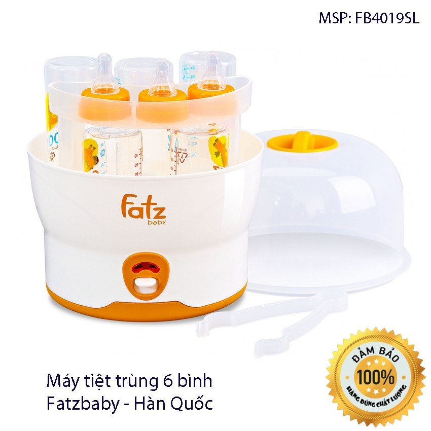 Máy tiệt trùng 6 bình Fatzbaby Hàn Quốc Chính hãng - FB4019SL