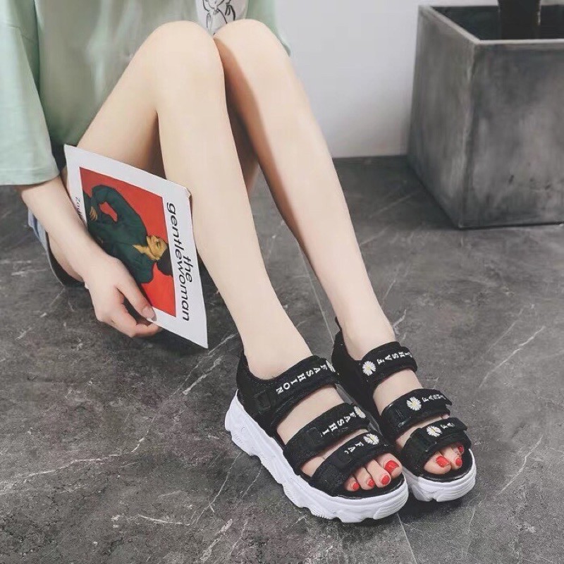 Dép Sandal Hoa Cúc 3 Quai Sandal Học Sinh Siêu hot