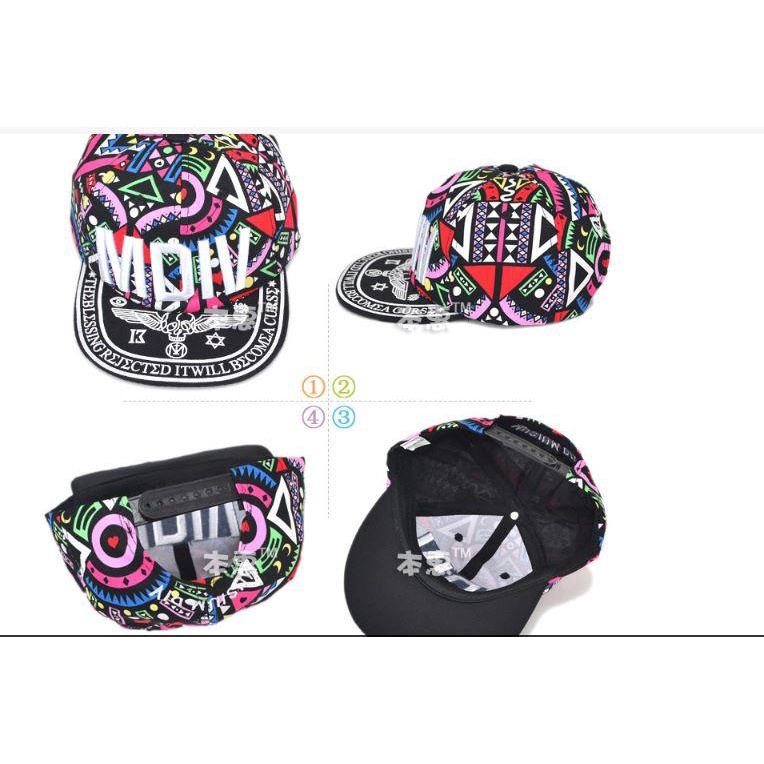 Mũ Snapback Lưỡi Trai Nón Hiphop cho Bé 2-7 Tuổi