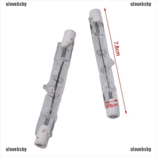 【ulovebsby】R7s 220V Halogen Bulb 100W 200W Halogen Lamp 78mm Halogen Light Bul