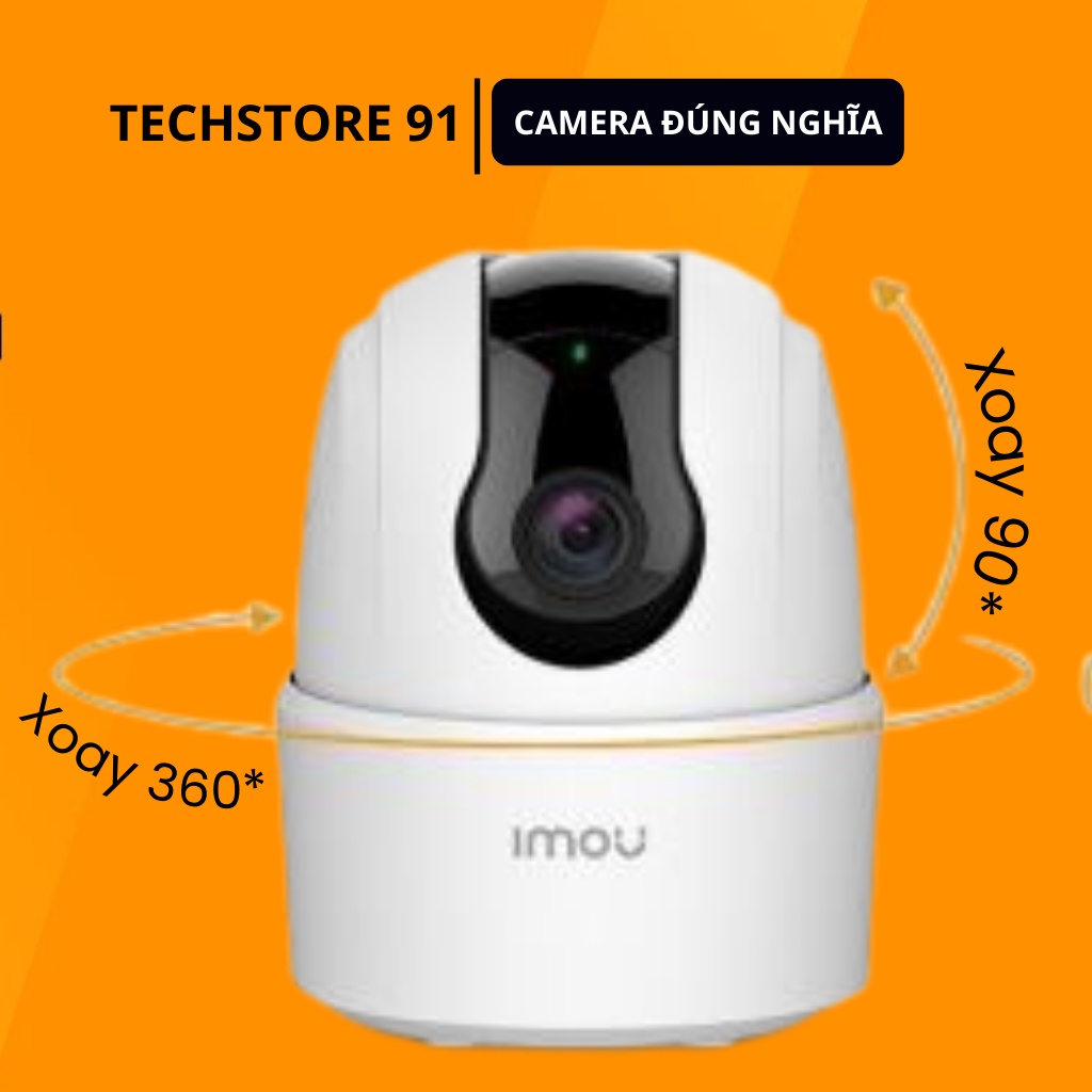Camera báo động Imou ranger2 T42P điều khiển quay 360 độ và độ phân giải 2k kết hợp báo đọng còi hú