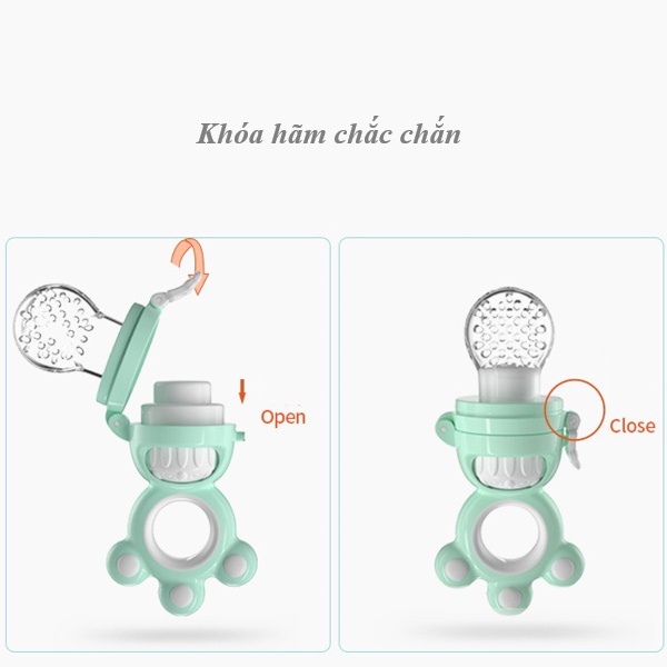 Túi tập nhai Misuta cho bé - Túi nhai ăn dặm chống hóc an toàn cho bé