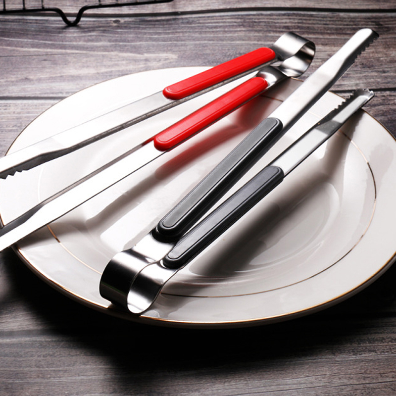 Kẹp gắp đồ ăn bằng thép không gỉ 401 chống trượt nướng BBQ cho nhà bếp/ngoài trời