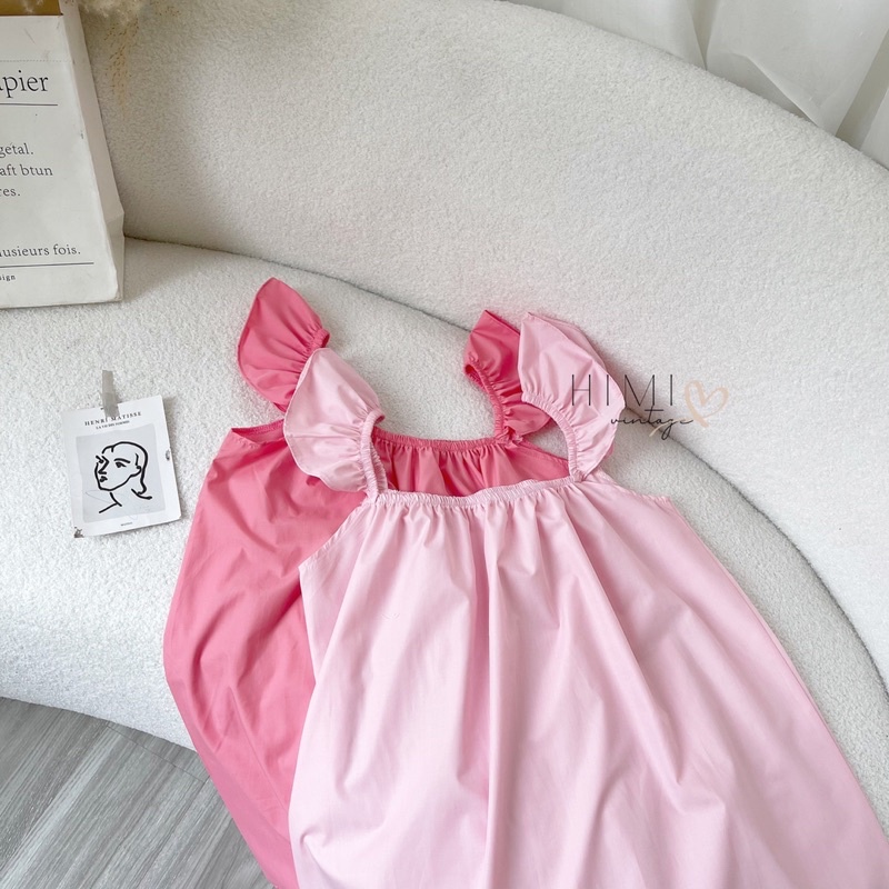 Đầm cổ vuông dài qua gối xẻ tà thời trang retro Pháp | BigBuy360 - bigbuy360.vn