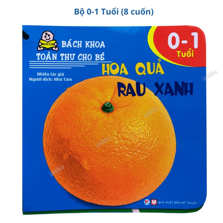 Sách Bách Khoa Toàn Thư -Cho Trẻ 0 1 Tuổi - Dạng Tập Mỏng Xâu Khoen Cho Các Bé Nhỏ - Tân Việt