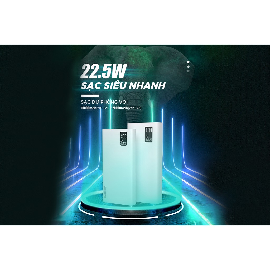 Sạc Dự Phòng Sạc Nhanh 20000mAh Remax WK WP-123