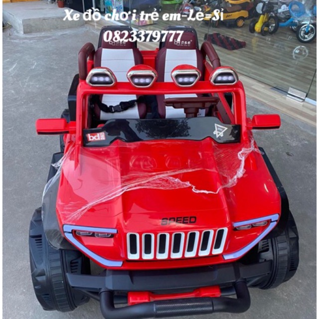 Ô tô xe điện đồ chơi trẻ em SPEED BDQ1200 2 động cơ lớn 2 chỗ 12V7AH cho bé vận động (Màu đỏ)