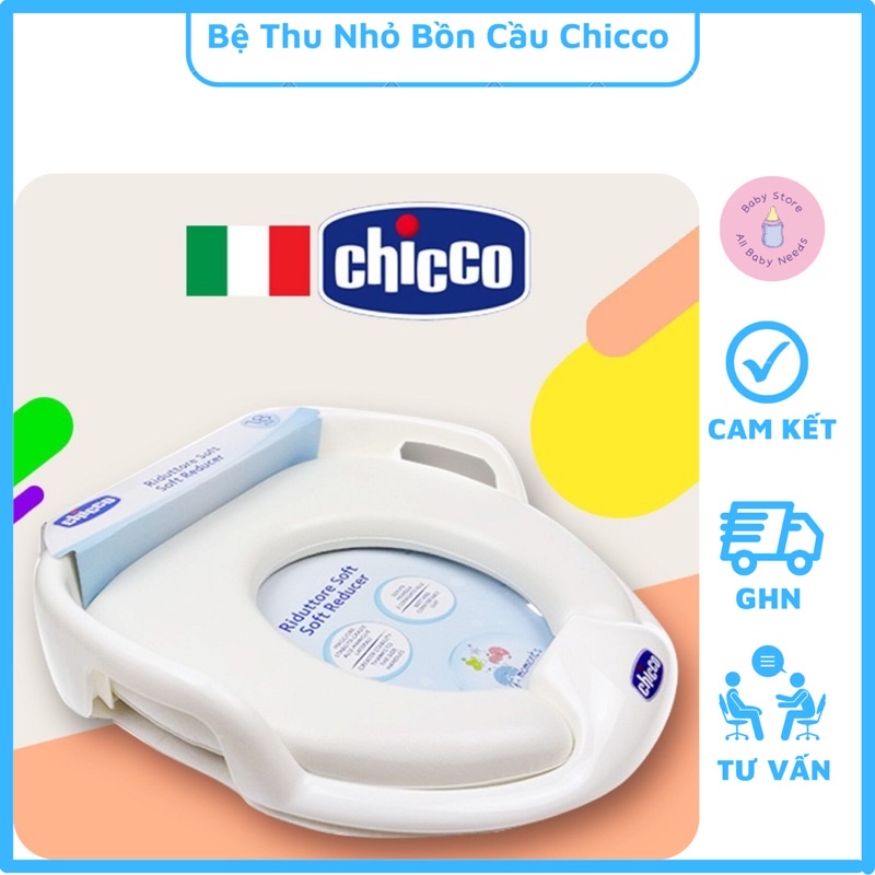 Nắp Thu Nhỏ Bồn Cầu Cho Bé Chicco Chính Hãng Có Đệm Lót