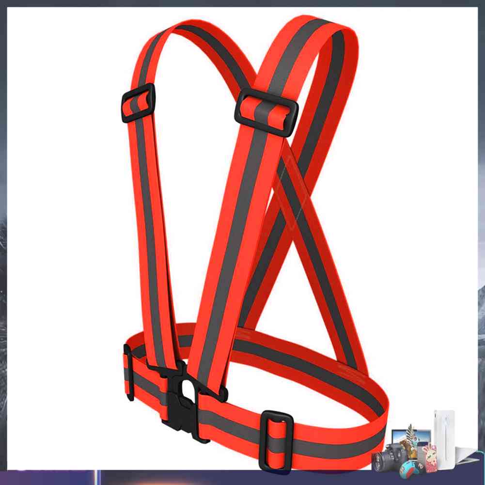 Đai Phản Quang Co Giãn An Toàn Có Thể Điều Chỉnh Cho Chạy Bộ Ban Đêm