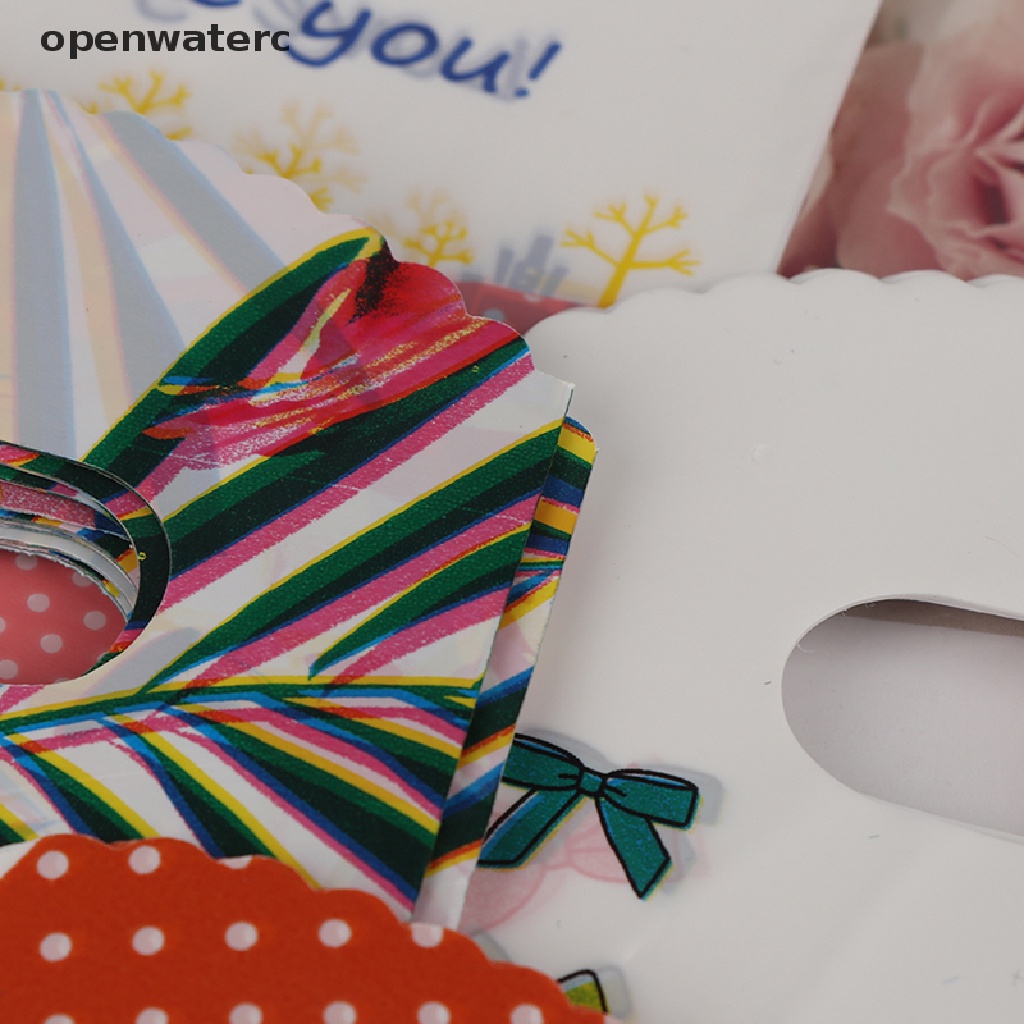 Bộ 50 Túi Mua Sắm Mini 9 * 15cm Có Tay Cầm Bằng Nhựa