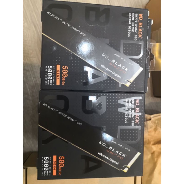 Ổ Cứng SSD WD BLACK SN770 500GB / SN770 1TB M2 PCIe NVMe Gen 4×4 WDS500G3X0E