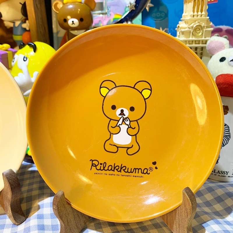 Dĩa sứ gấu rilakkuma chính hãng sanx gốm sứ hoạt hình dễ thương phong cách nhật bản
