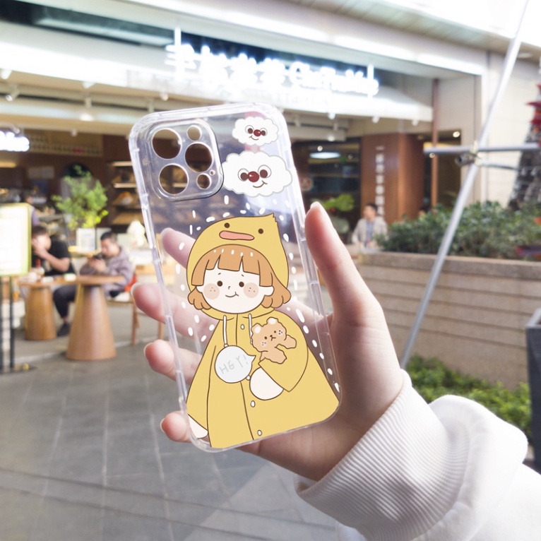 Ốp lưng iphone 6, 6s plus, 7 8 Plus, X, XS, XR, XSMAX, 11, 12, 13 PROMAX TRONG SUỐT EM BÉ MÙA ĐÔNG PKVN