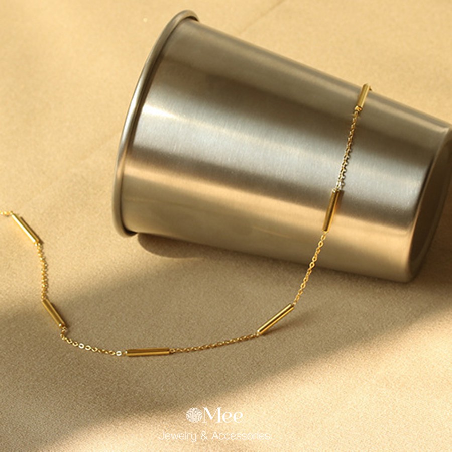 Dây chuyền choker MEE mảnh Tube Choker Chain - N2851