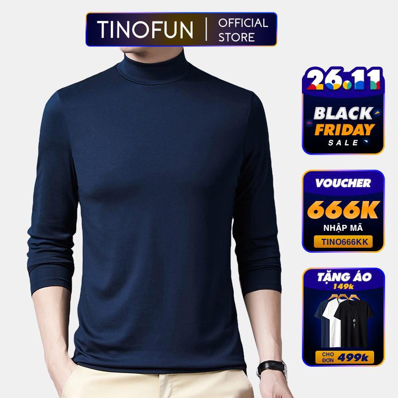 Áo len nam vải nỉ dài tay mùa thu đông TINOFUN Áo thun nam cổ tròn giữ ấm mềm mịn mã MK co giãn đẹp Cao Cấp - Hàng mới v