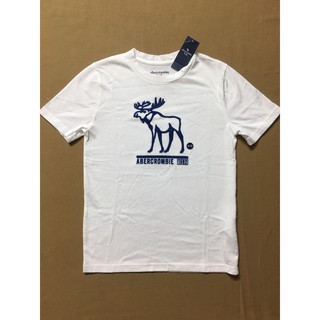 Áo thun trẻ em 7-8-9-10-11-12 tuổi tay ngắn cổ tròn màu trắng size 7-12 hiệu Abercrombie kids hàng xách tay mỹ