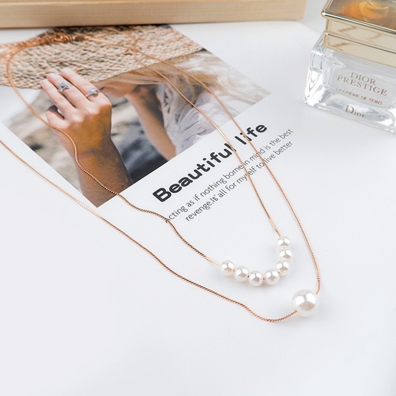 Dây Chuyền 2 Tầng Titan Ko Đen TT 3740