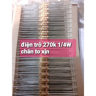 50 điện trở 270k 1/4w loại xịn