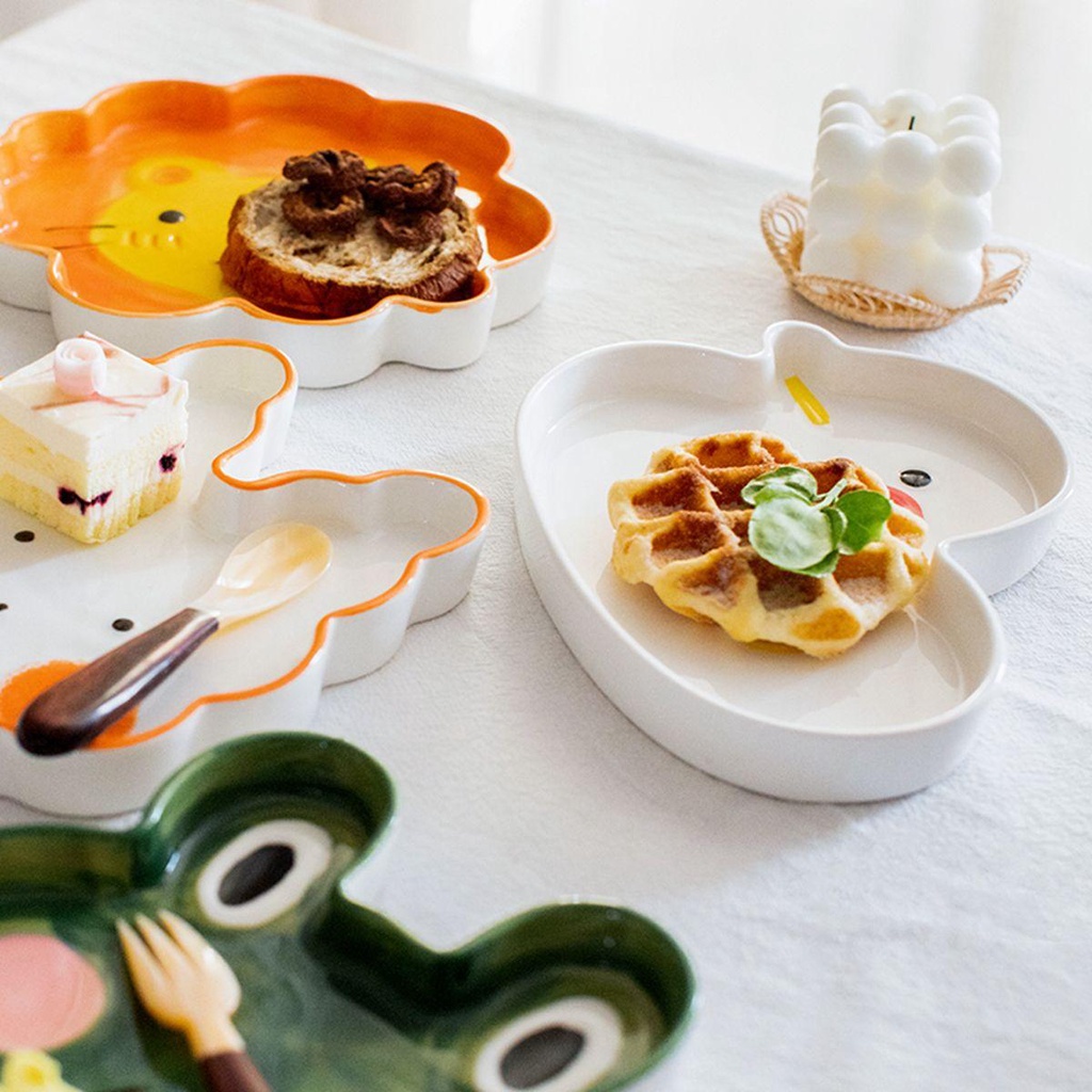 Khay Phục Vụ Bằng Gốm Sứ Trang Trí Bàn