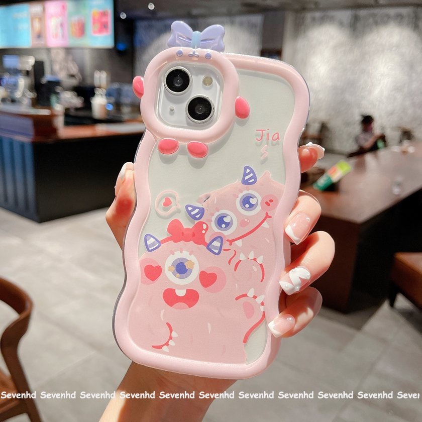 Ốp Điện Thoại Họa Tiết Quái Vật Hoạt Hình Cho iPhone 13 12 11 Pro Max Xs Max Xr X 7 8 6 6s Plus