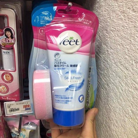 Kem Tẩy Lông Veet Reckitt Nhật Bản Cho Da Nhạy Cảm 150g hàng nhập trực tiếp từ Nhật