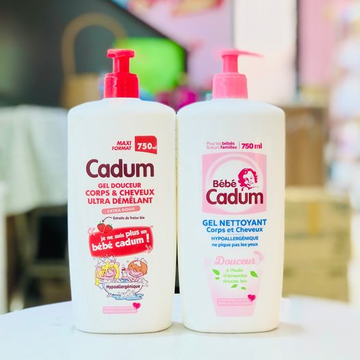 SỮA TẮM GỘI CADUM HỮU CƠ CHO BÉ 750ML PHÁP