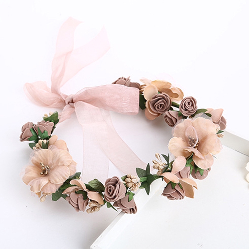 Vòng Hoa Đội Đầu Thời Trang Ngọt Ngào Cho Nữ