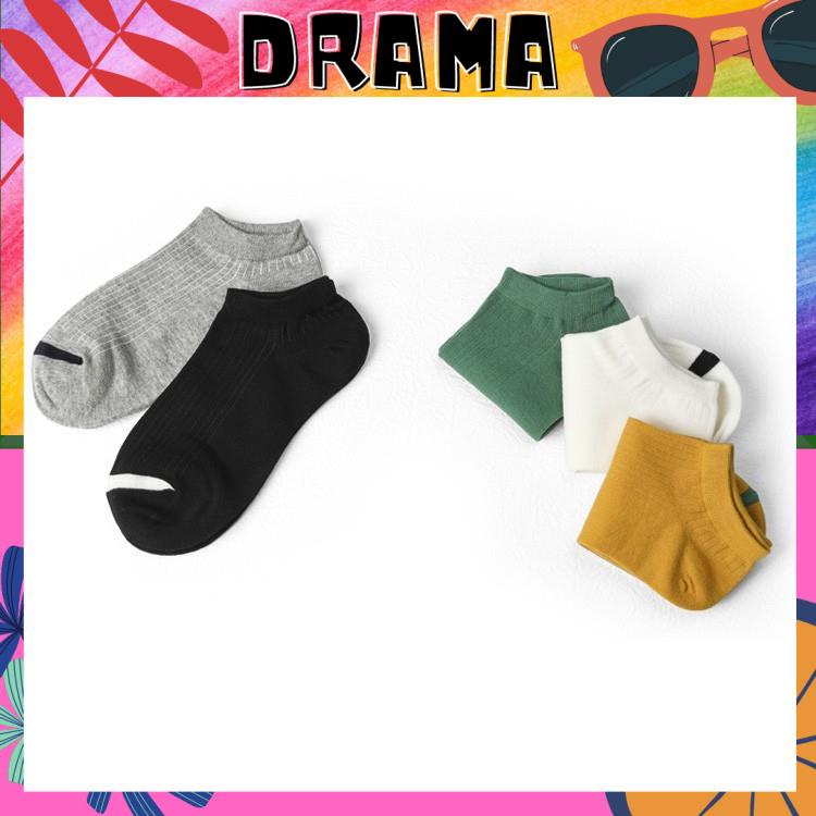 Tất Nữ Cổ Ngắn, Vớ Nam Nữ Ngắn cổ [ASRLA] Sợi cotton cao cấp, thoáng khí, mềm nhẹ Hộp quà tặng 5 đôi TAT016