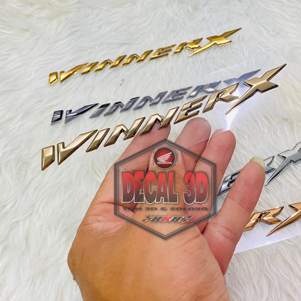 Tem chữ nổi winner X v2 2021 2022 nhiều màu hàng zin cao cấp siêu bám dính - giá 1 cặp