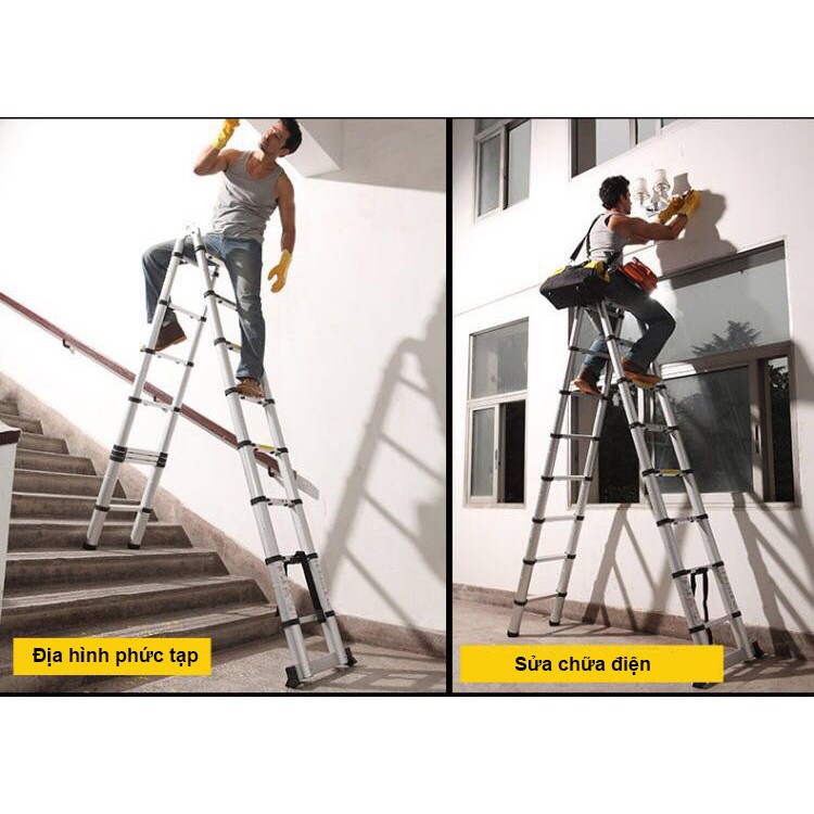 Thang nhôm rút đôi DIY TL-AI-56 tải trọng 150kg