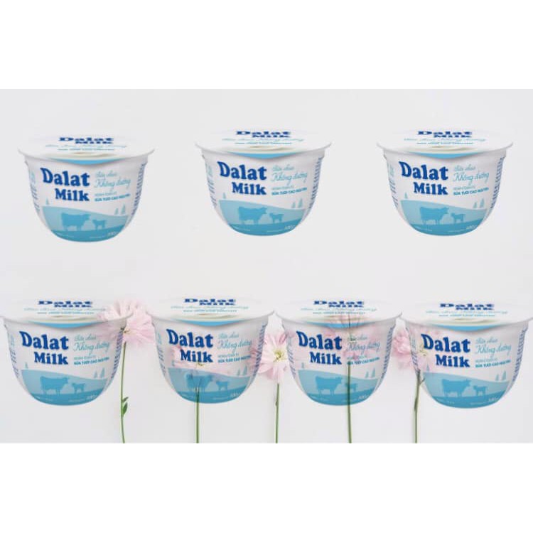 0903373062 dalatmilk tp HCM sữa chua ăn không đường Dalatmilk 100gr