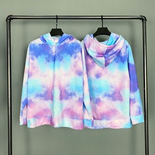 UNISEX - HOODIE TIE - HOODIE LOANG MÀU - HOODIE ULZZANG - HOODIE NAM NỮ OVERSIZE