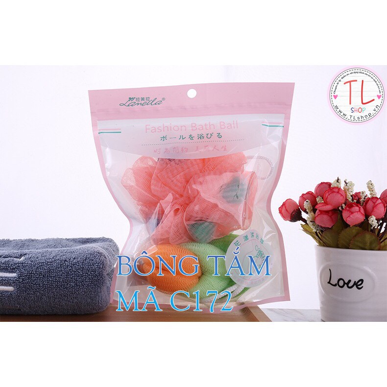 BÔNG TẮM CÓ MÚT - BÔNG TẮM LƯỚI MỀM - BÔNG TẮM TẠO BỌT
