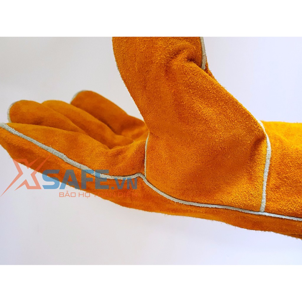 Găng tay hàn cắt GNC thấm hút mồ hôi, chống cháy, chịu nhiệt, chống cắt, độ bền cao, bao tay da cơ khí chính hãng-XSAFE