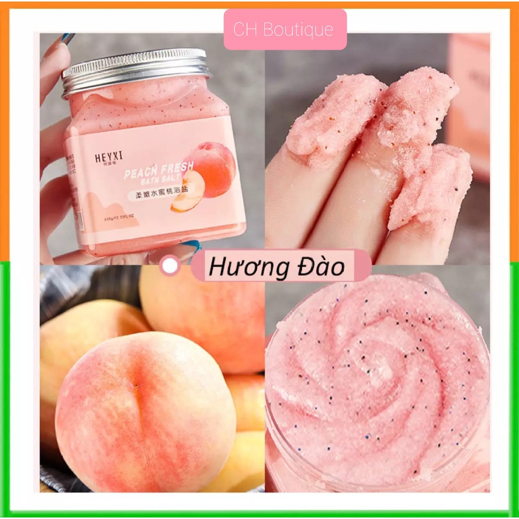 Tẩy Tế Bào Chết Trái Cây Heyxi 350gr - Gíup Da Sáng Mịn - Shop Giao Mùi Ngẫu Nhiên , naturequeenhcm