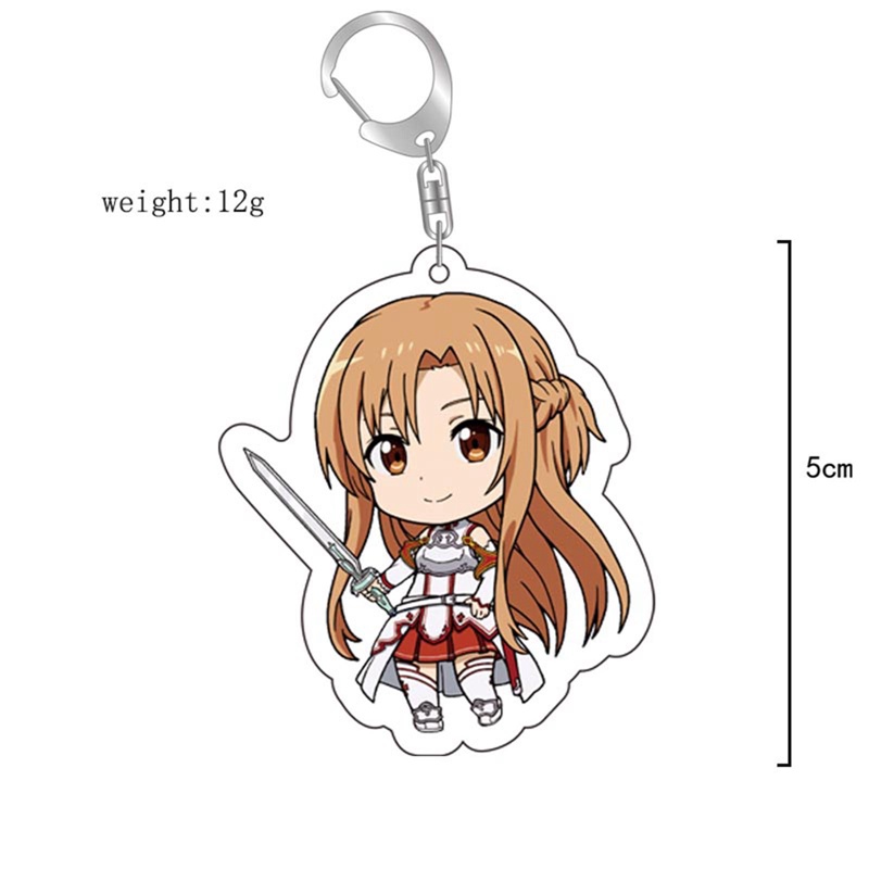Móc Khóa Hình Nhân Vật Hoạt Hình Sword Art Online Yuuki Asuna Dễ Thương