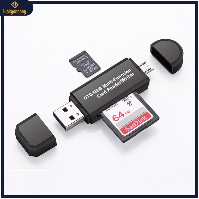 Đầu Đọc Thẻ Nhớ Micro SD/Micro SD Kết Nối USB 2.0 Và Micro USB Cho Android