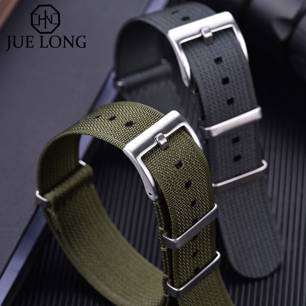 Dây Đồng Hồ Đeo Tay 20mm 22mm Thay Thế Bằng Nylon Phong Cách Quân Đội