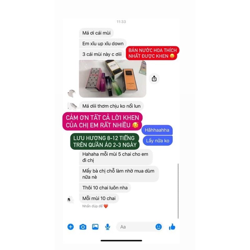 Tinh dầu nước hoa các hãng dung tích 27ml, lưu hương 12-24 tiếng. Inbox để được tư vấn mùi hương. | BigBuy360 - bigbuy360.vn