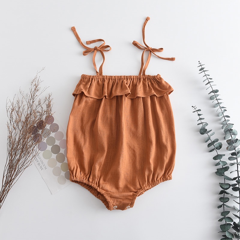 BEAR LEADER Bộ Áo Liền Quần Tay Dài In Hình Chú Gấu Đáng Yêu Cho Bé 0-2 Tuổi