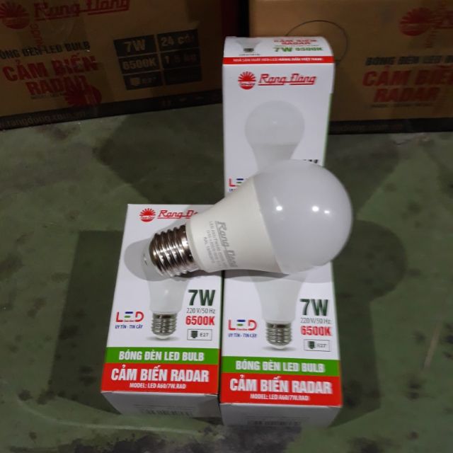 Bóng Led Bulb cảm biến A60 9W, TR70 15w Rạng Đông