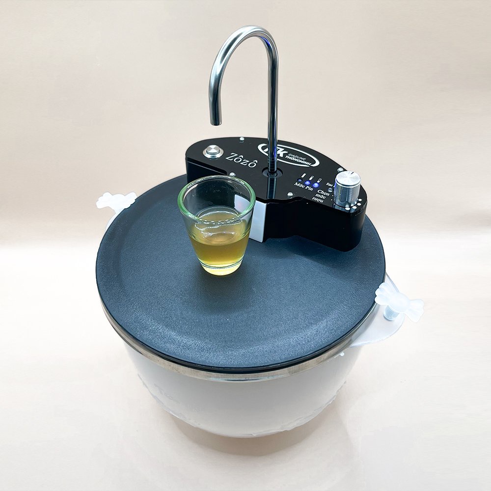 Máy rót rượu tự động dung tích 1,2 lít